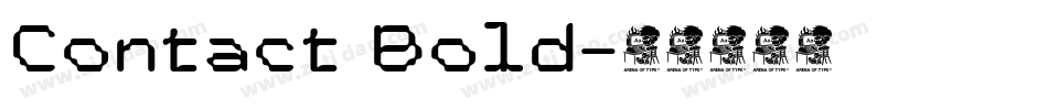 Contact Bold字体转换